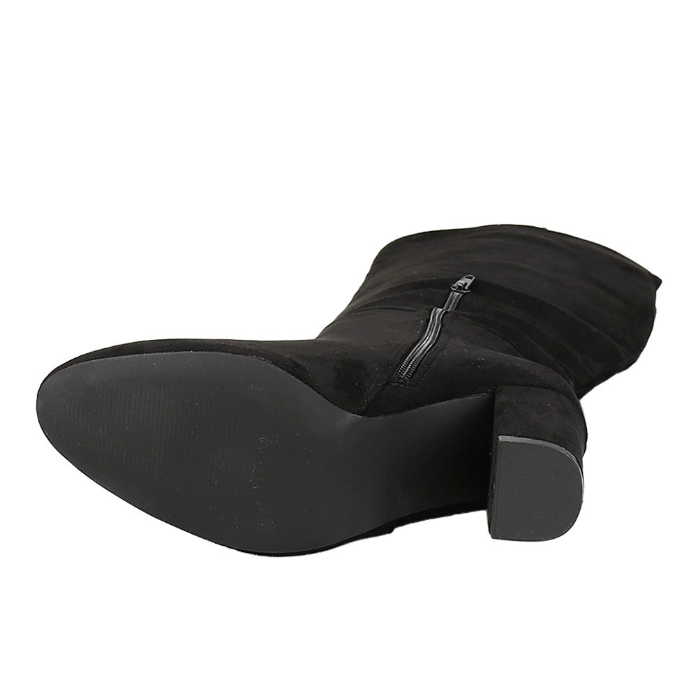 Two Faced Pointed Toe Pull On Boots