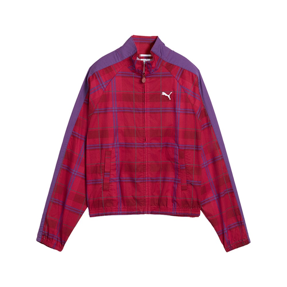 T7 Relaxed Tartan Woven Jacket