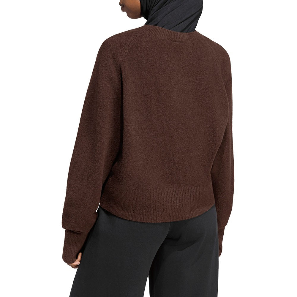 Essentials Knit V-Neck Sweatshirt Long Sleeve