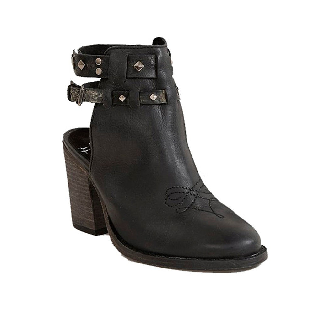 Round Toe Block Heel Shootie