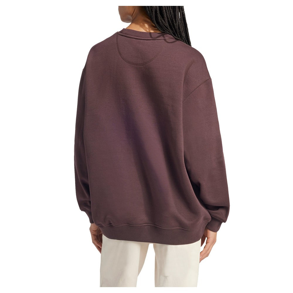 Essentials Fleece Long Oversized Crew Sweatshirt