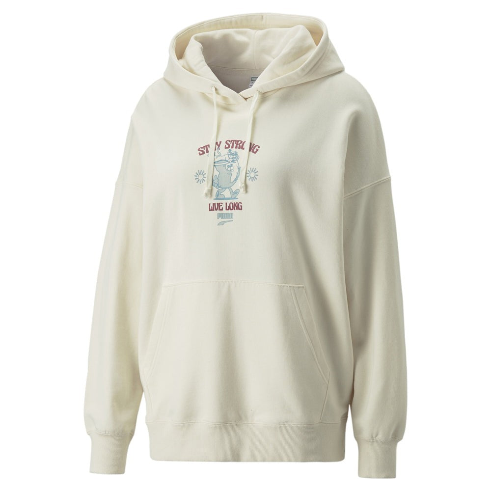 Downtown Oversized Graphic Pullover Hoodie