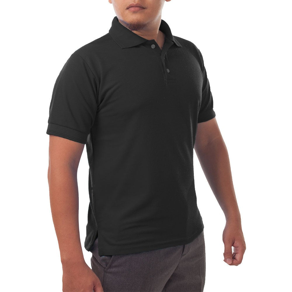 Solid Jersey Short Sleeve Polo Shirt
