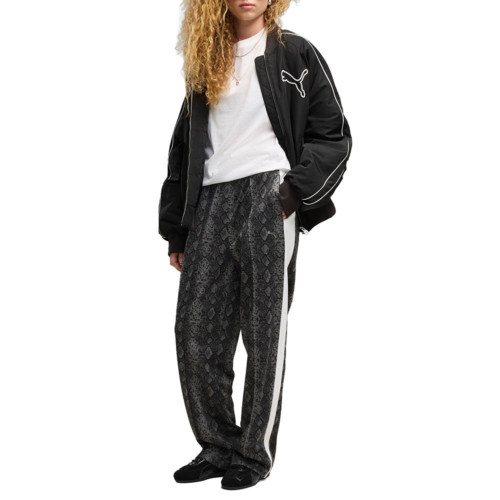 T7 Snake All Over Print Straight Pants