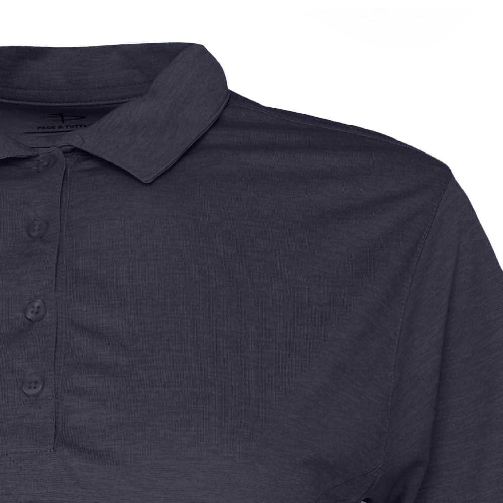 Solid Heather Short Sleeve Polo Shirt