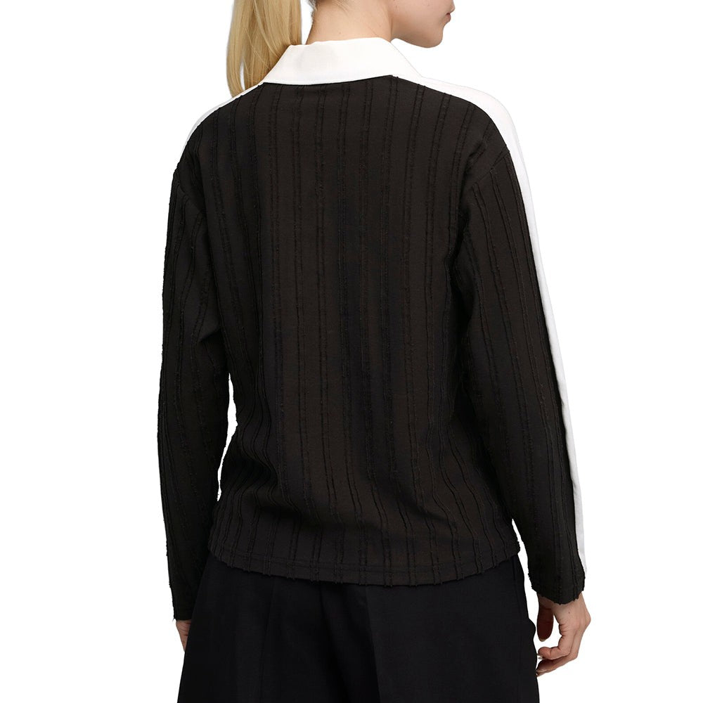 T7 Relaxed Long Sleeve Polo Shirt