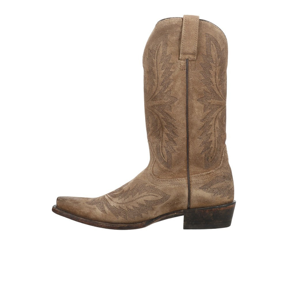 Ryman Embroidered Snip Toe Pull On Cowboy Boots