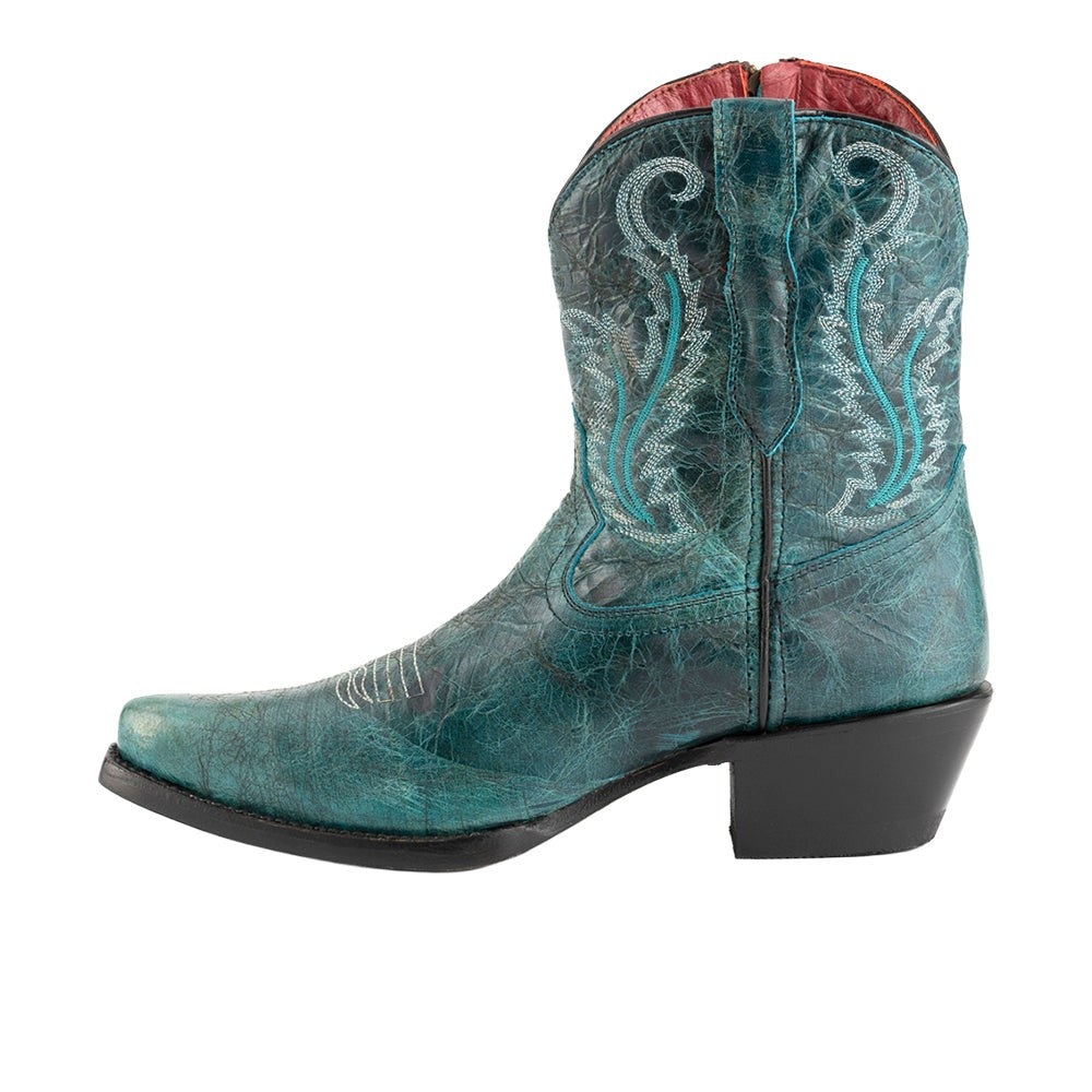 Molly Embroidered Snip Toe Zippered Cowboy Booties