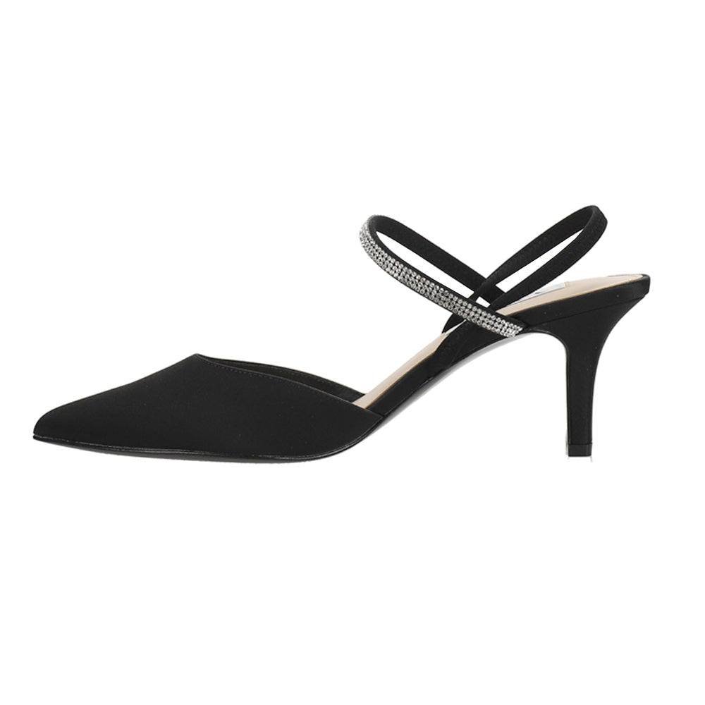 Billie Rhinestone Pointed Toe Sling Back Pumps