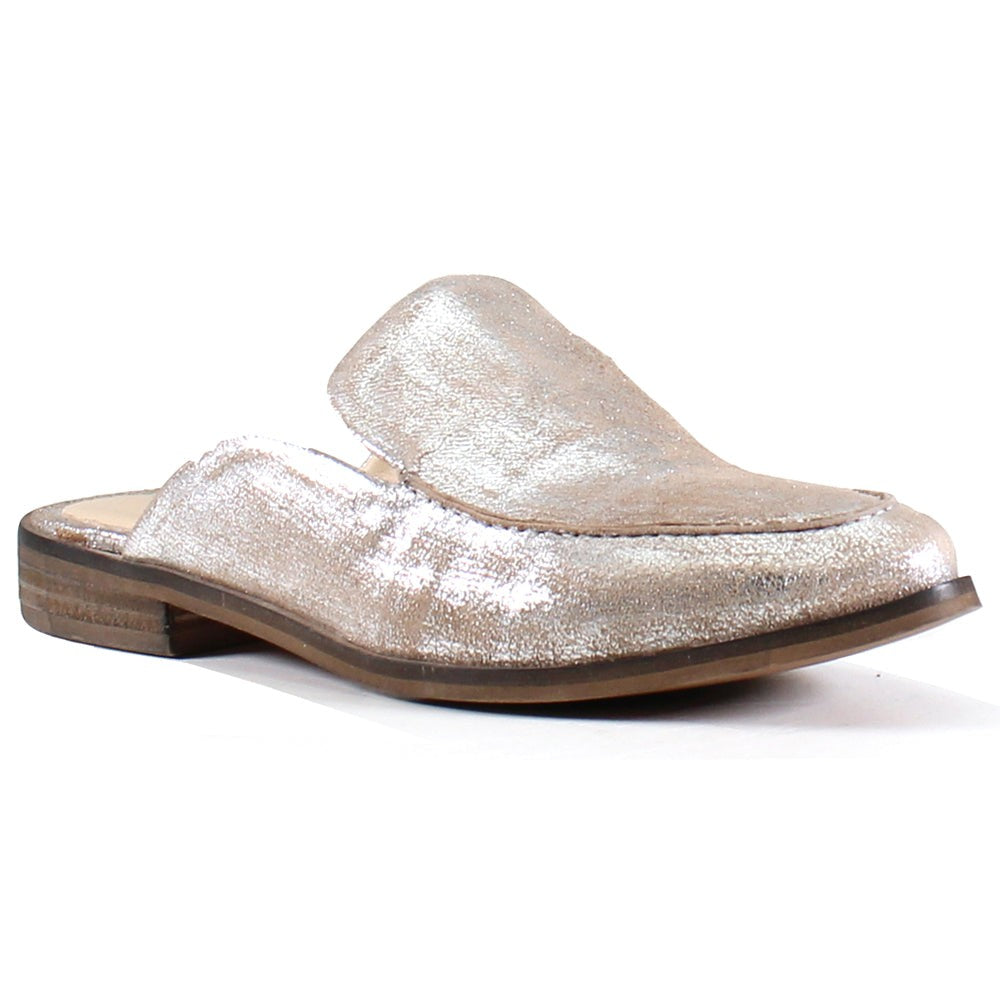 Art Easel Metallic Mules