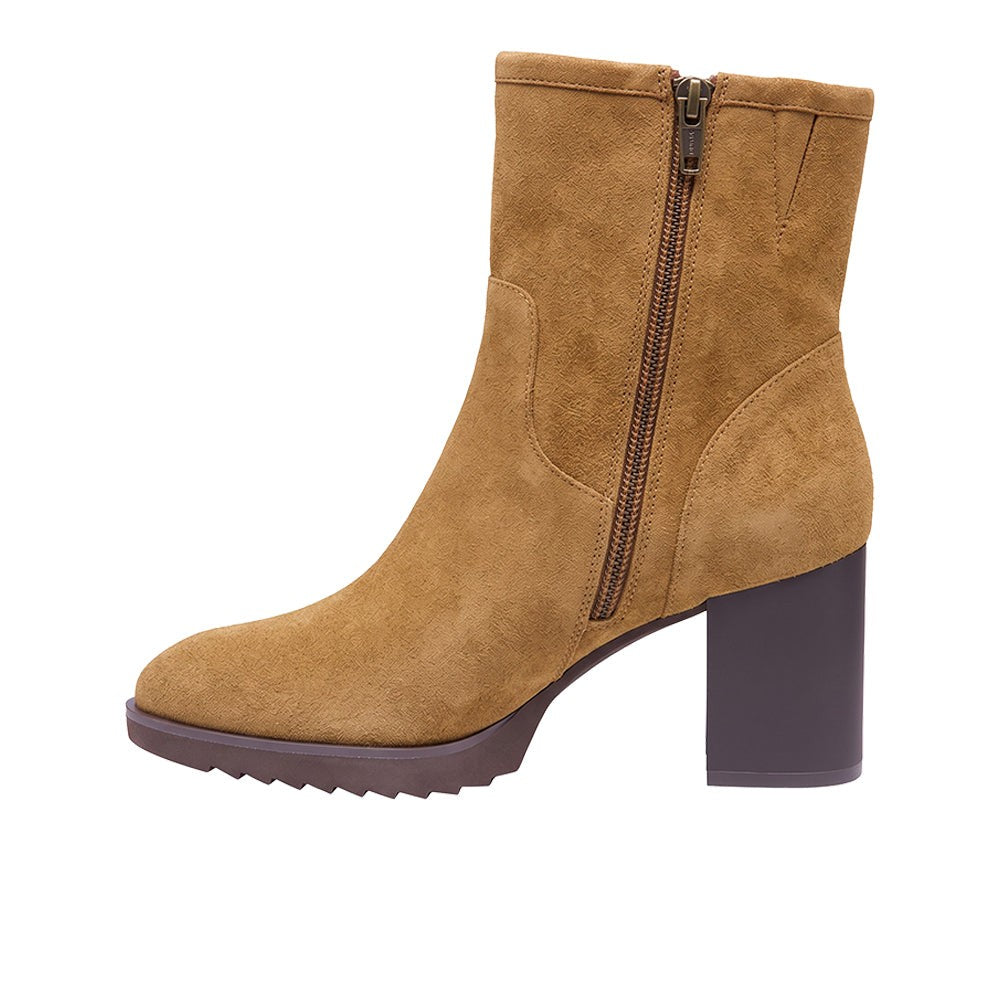 Izzie Buckle Round Toe Zippered Boots