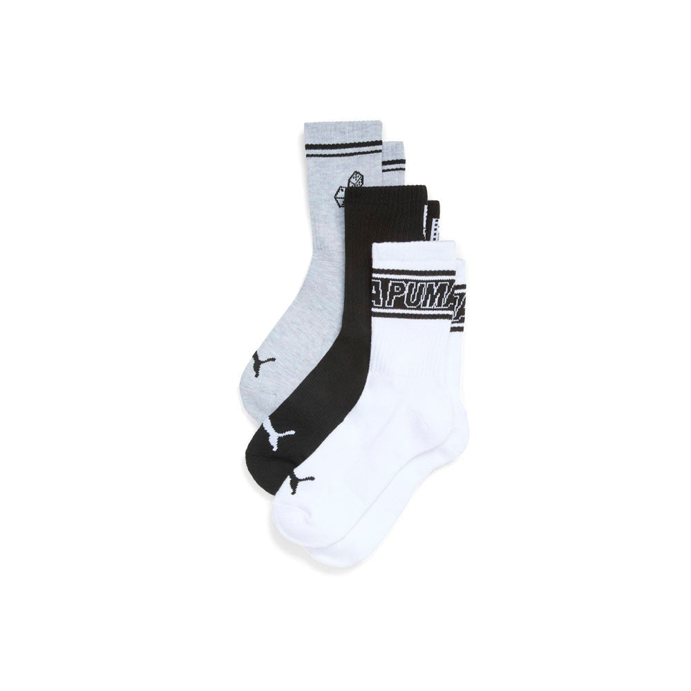 3 Pack 1/2 Terry Low Crew Socks