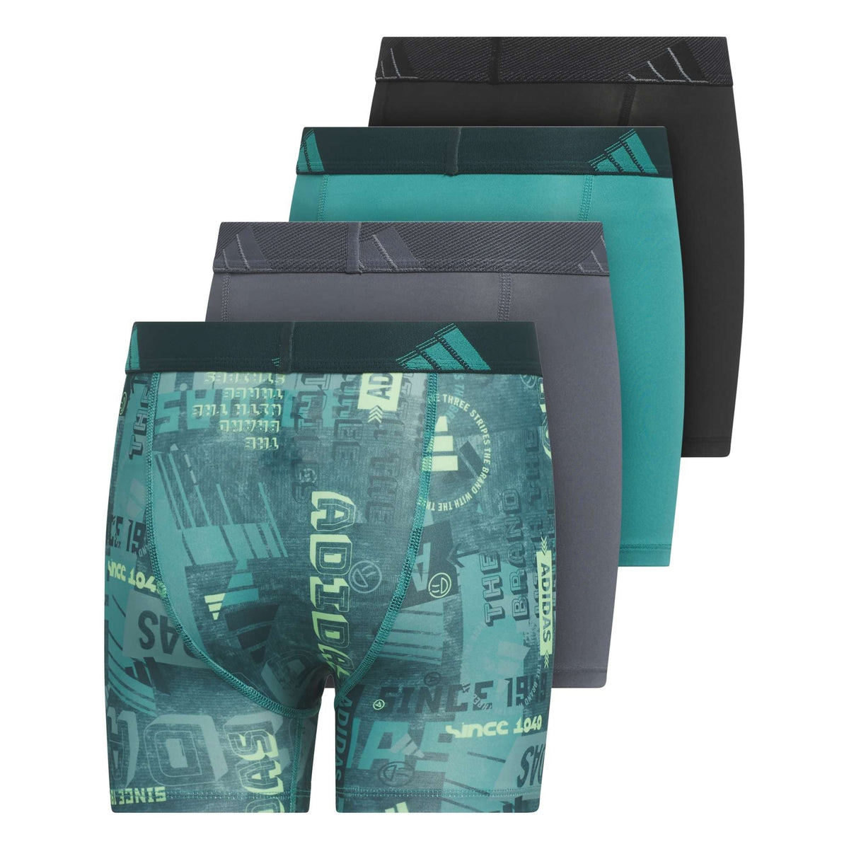Microfiber Graphic 4-Pack Boxer Briefs Kids