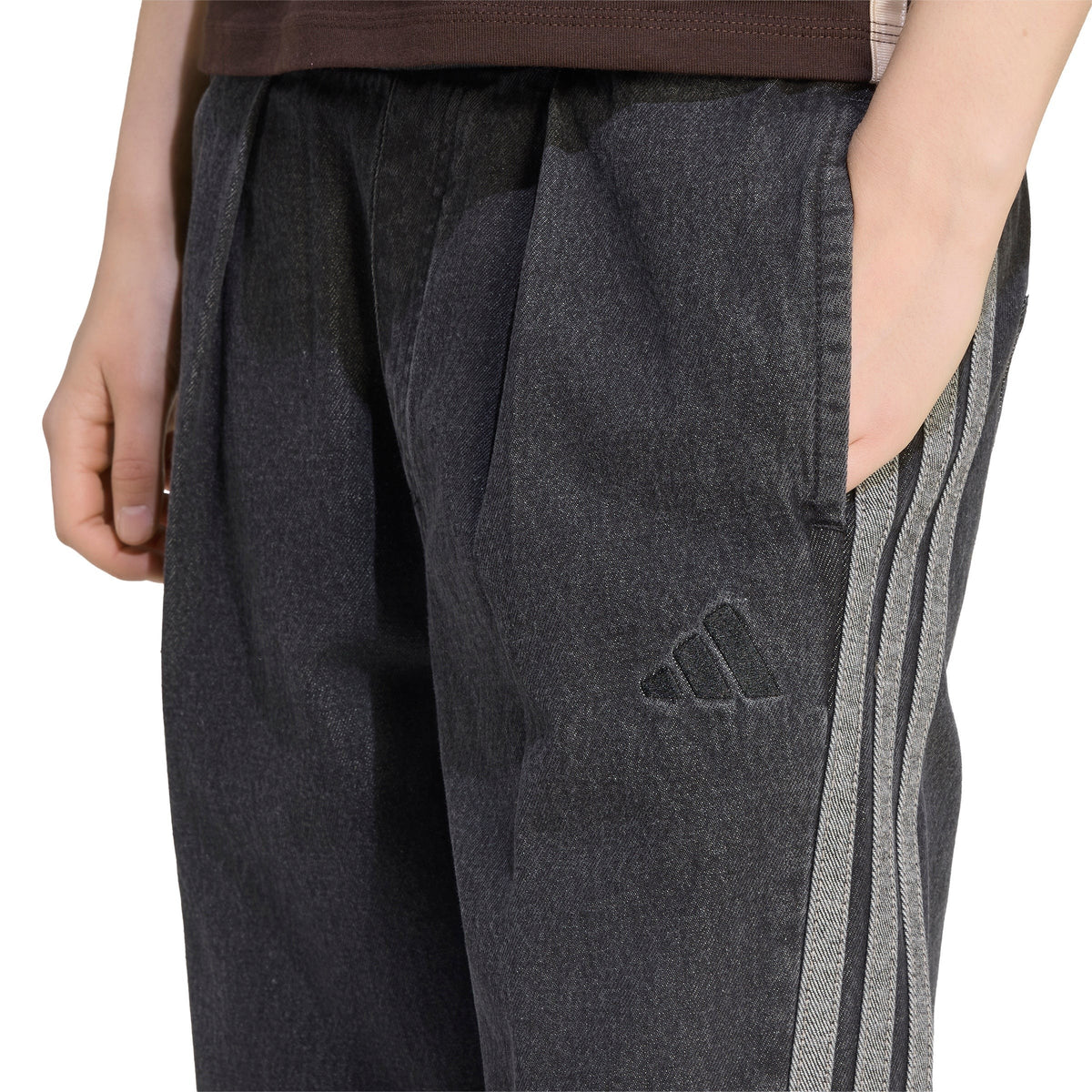 Stadium Washed Denim Loose Fit Pants
