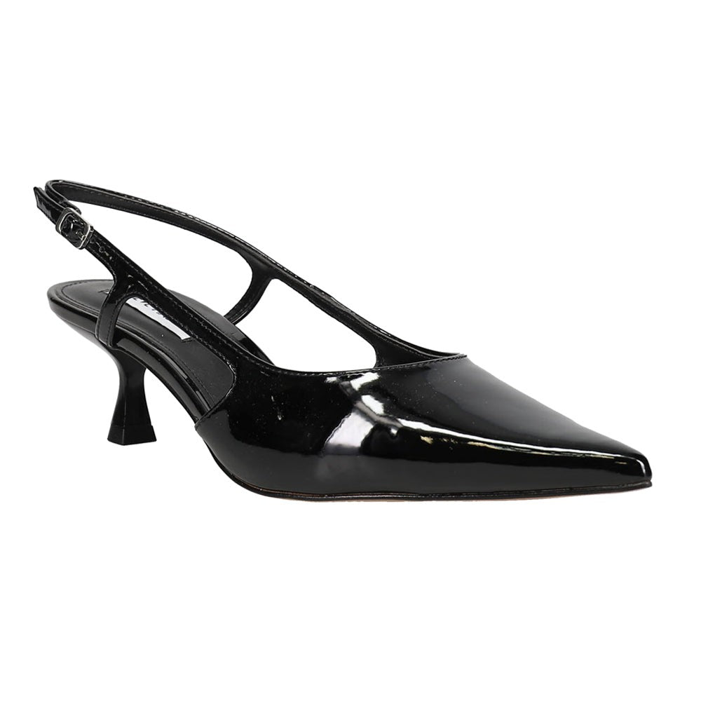 Legaci Pointed Toe Slingback Kitten Heel Pumps