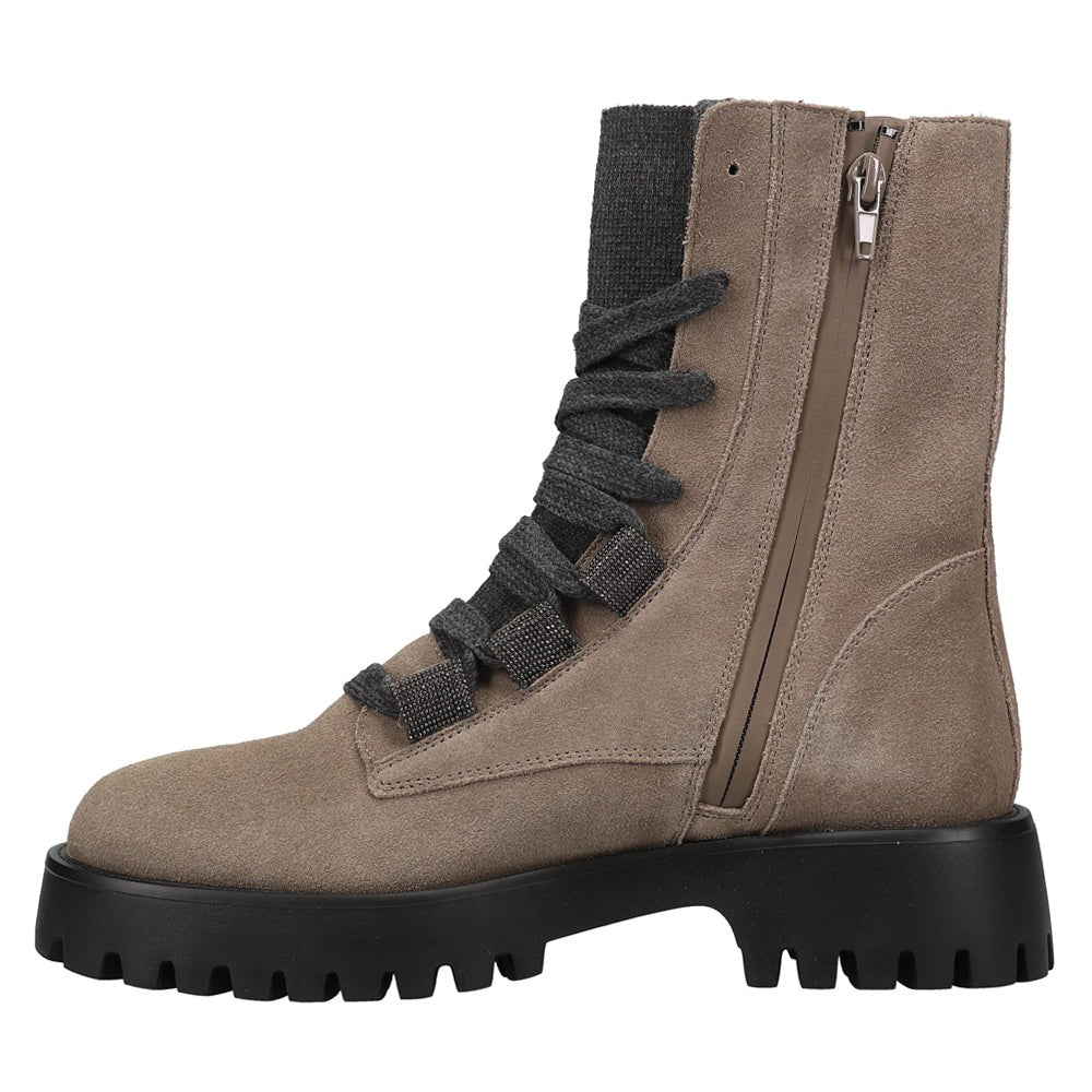 Zabou Round Toe Lace Up Boots
