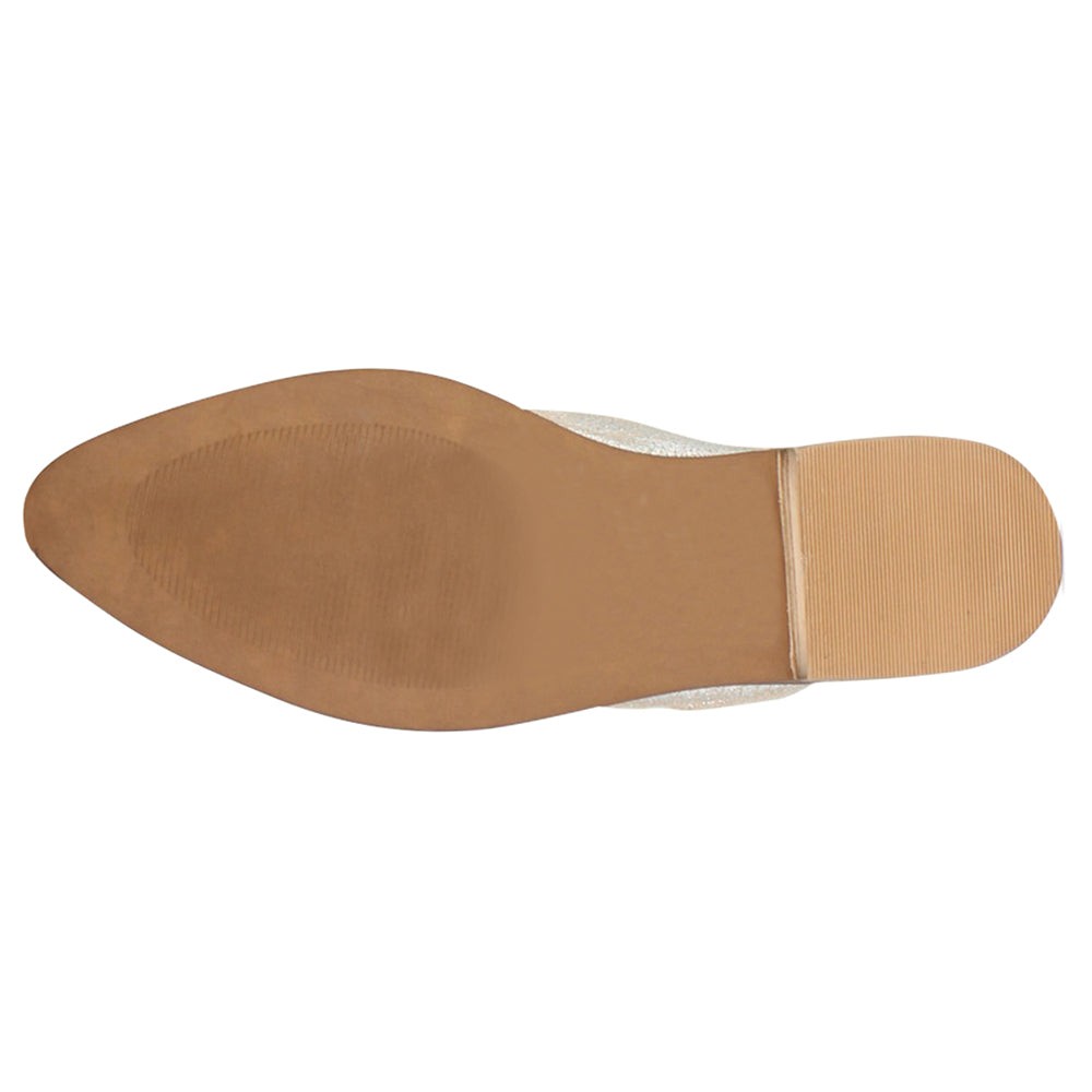 Art Easel Metallic Mules