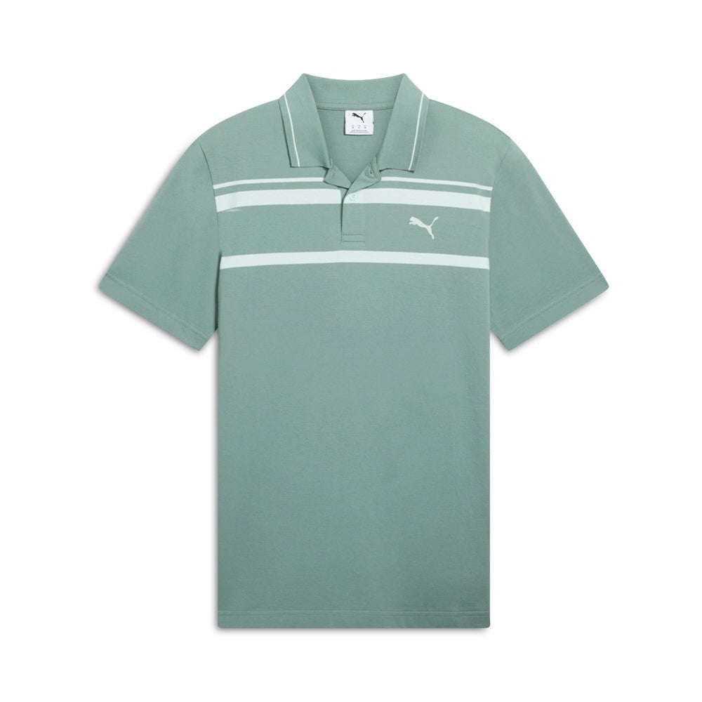Essentials Elevated Striped Short Sleeve Polo Shirt
