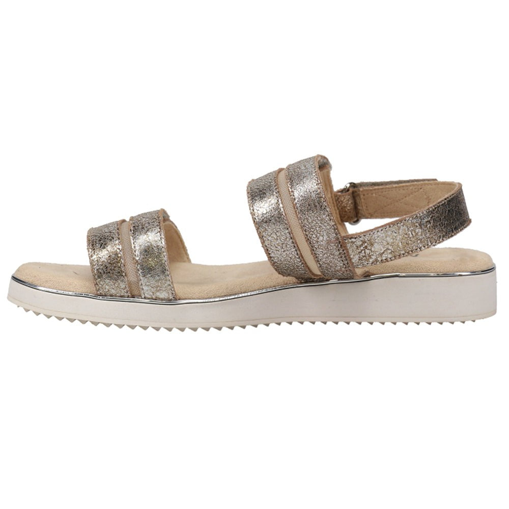 Espe Metallic Sling Back Sandals