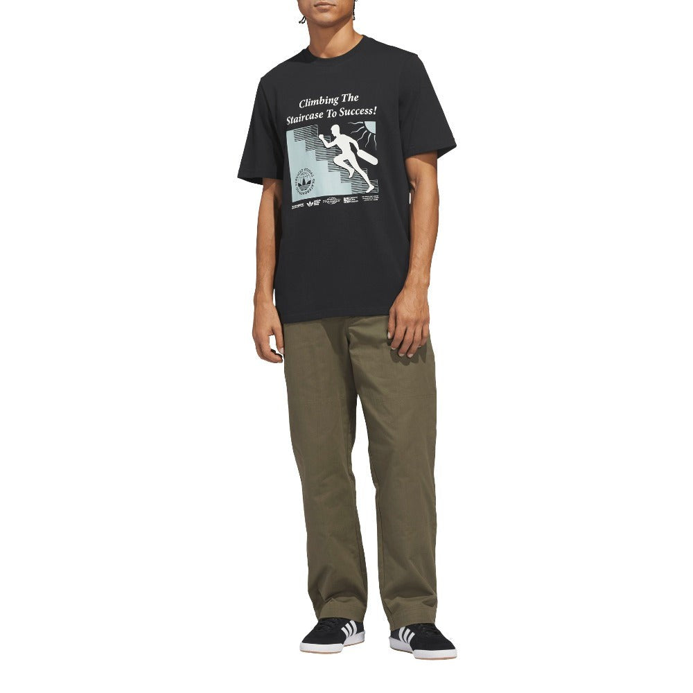 Skateboarding Stairs Corpo Solutions Tee