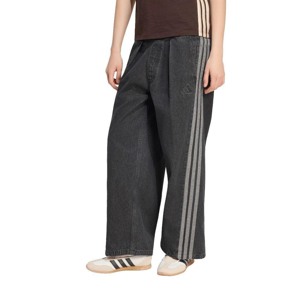 Stadium Washed Denim Loose Fit Pants