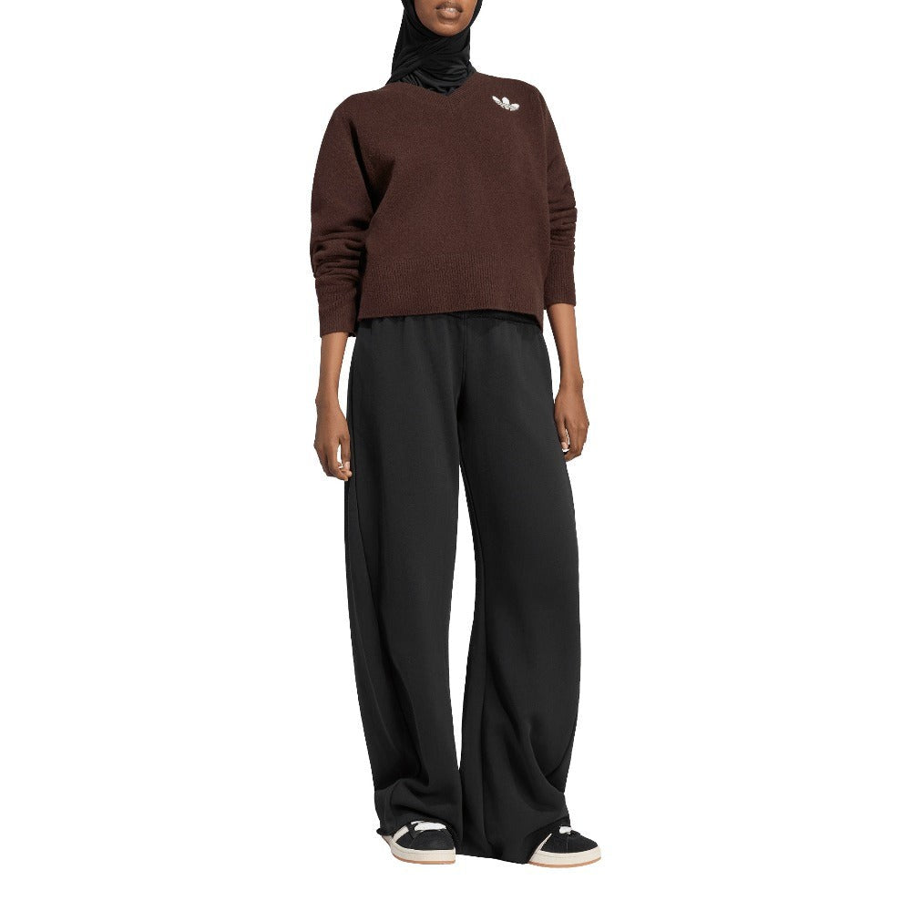 Essentials Knit V-Neck Sweatshirt Long Sleeve