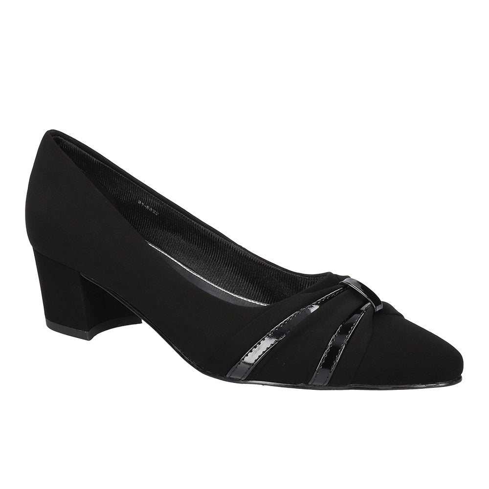 Millie Pointed Toe Block Heel Pumps