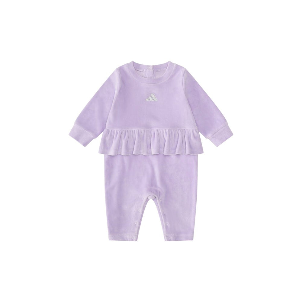 Velour Ruffle Waist Onesie (Infant)