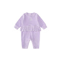 Velour Ruffle Waist Onesie (Infant)