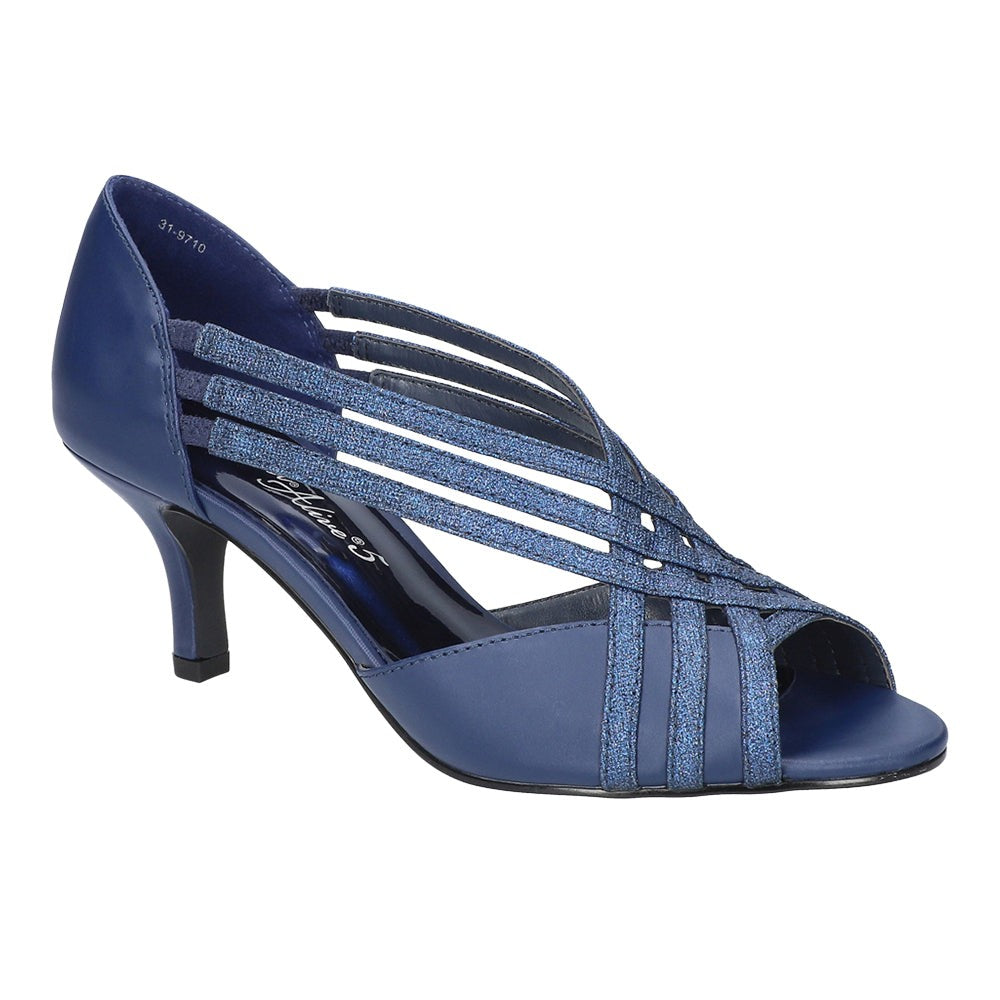 Oceana Peep Toe Kitten Heel Pumps
