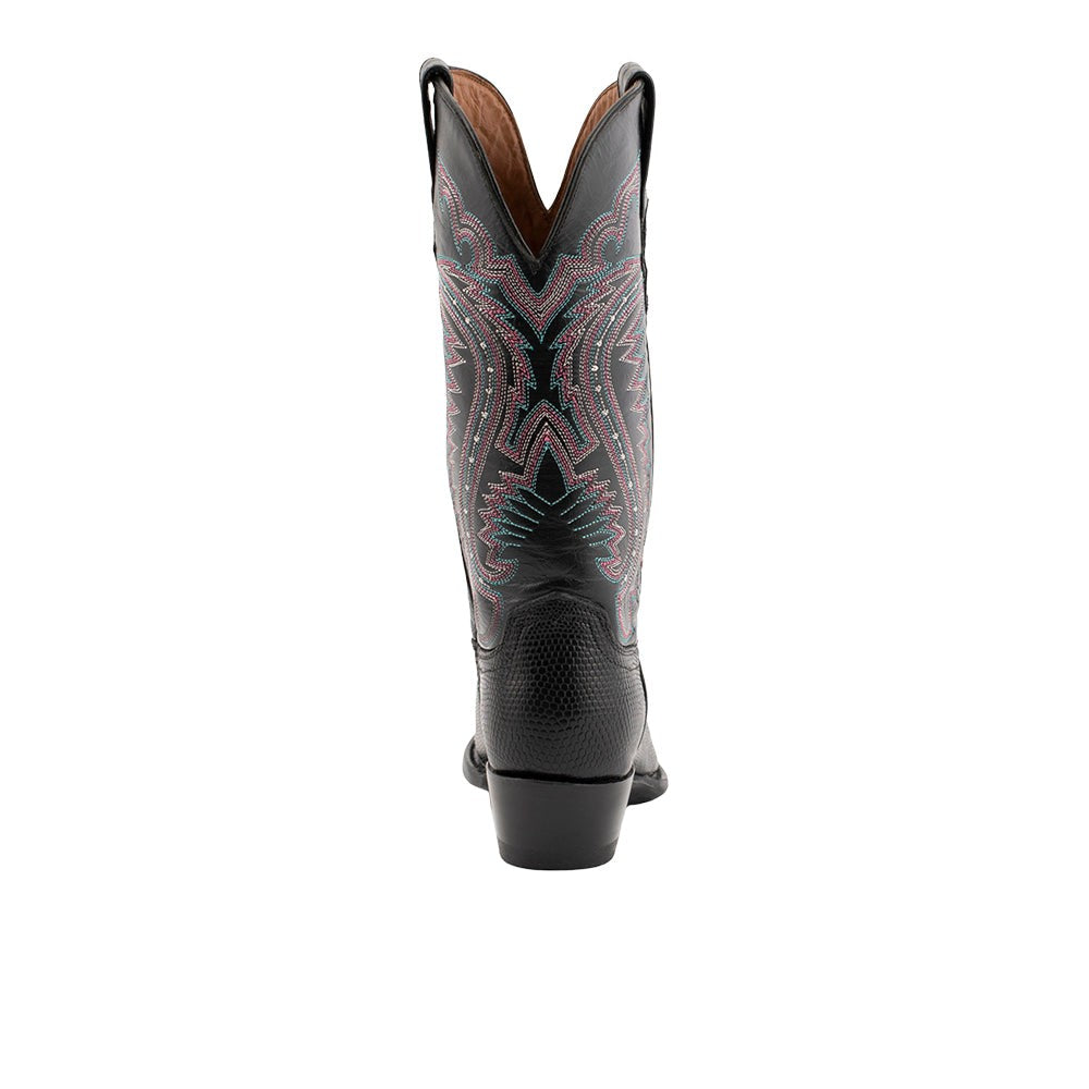 Taylor Teju Lizard Snip Toe Pull On Cowboy Boots