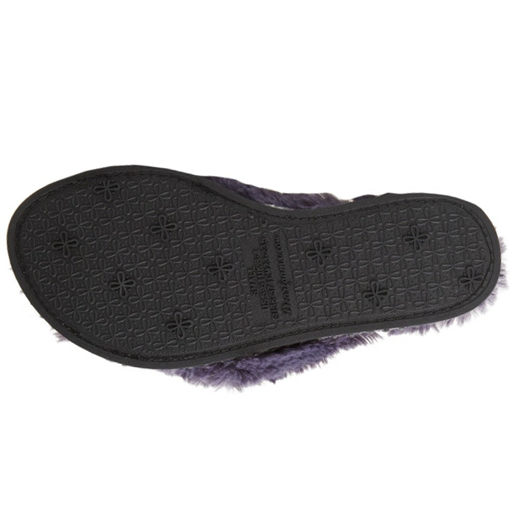 Marie Furry Leopard Thong Slippers