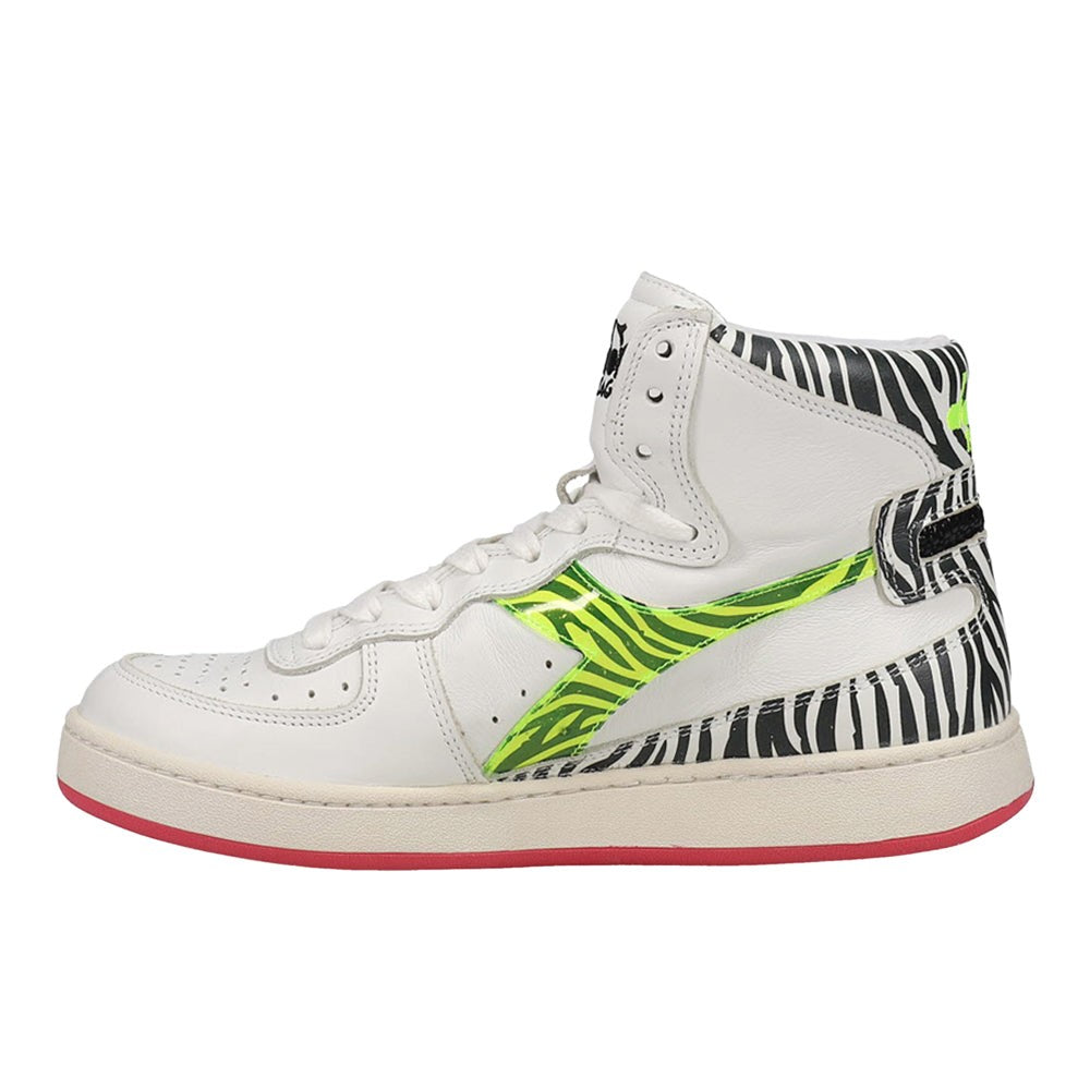 Mi Basket H Animalier Zebra High Top Sneakers