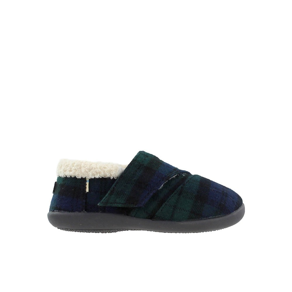 Spruce Plaid Felt Faux Shearling Slipper (Little Kid-Big Kid)