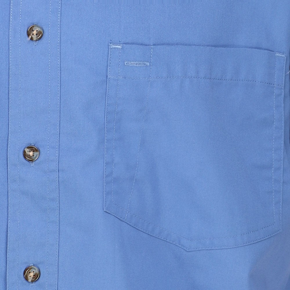 EZCare Woven Collared Short Sleeve Button Up Shirt