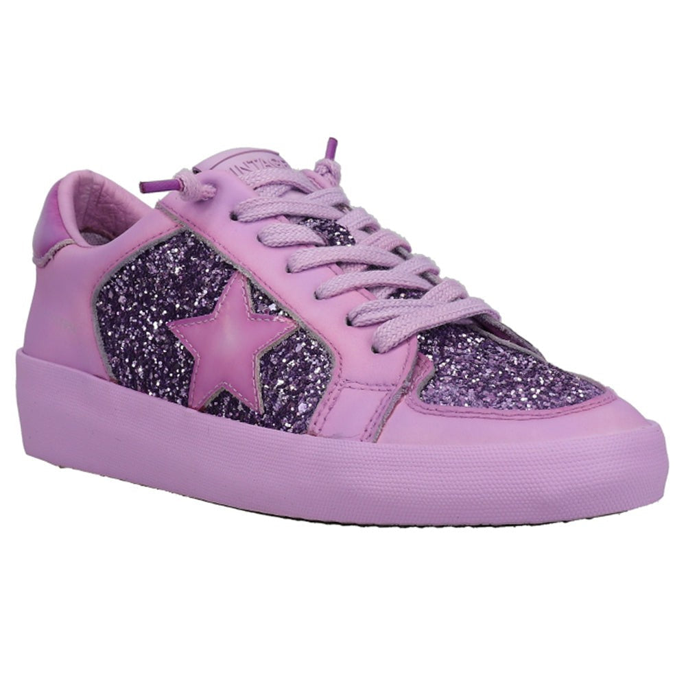 Alexis Glitter Platform Lace Up Sneakers