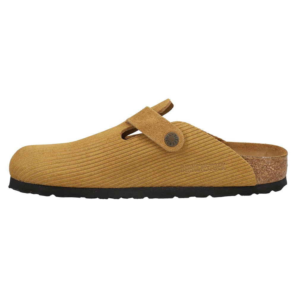Boston Suede Embossed Footbed Clogs
