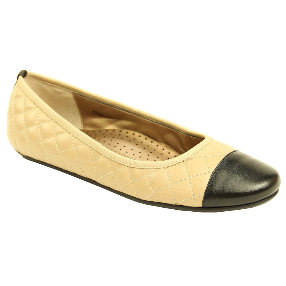 Serene Quilted Slip On Ballet Flats
