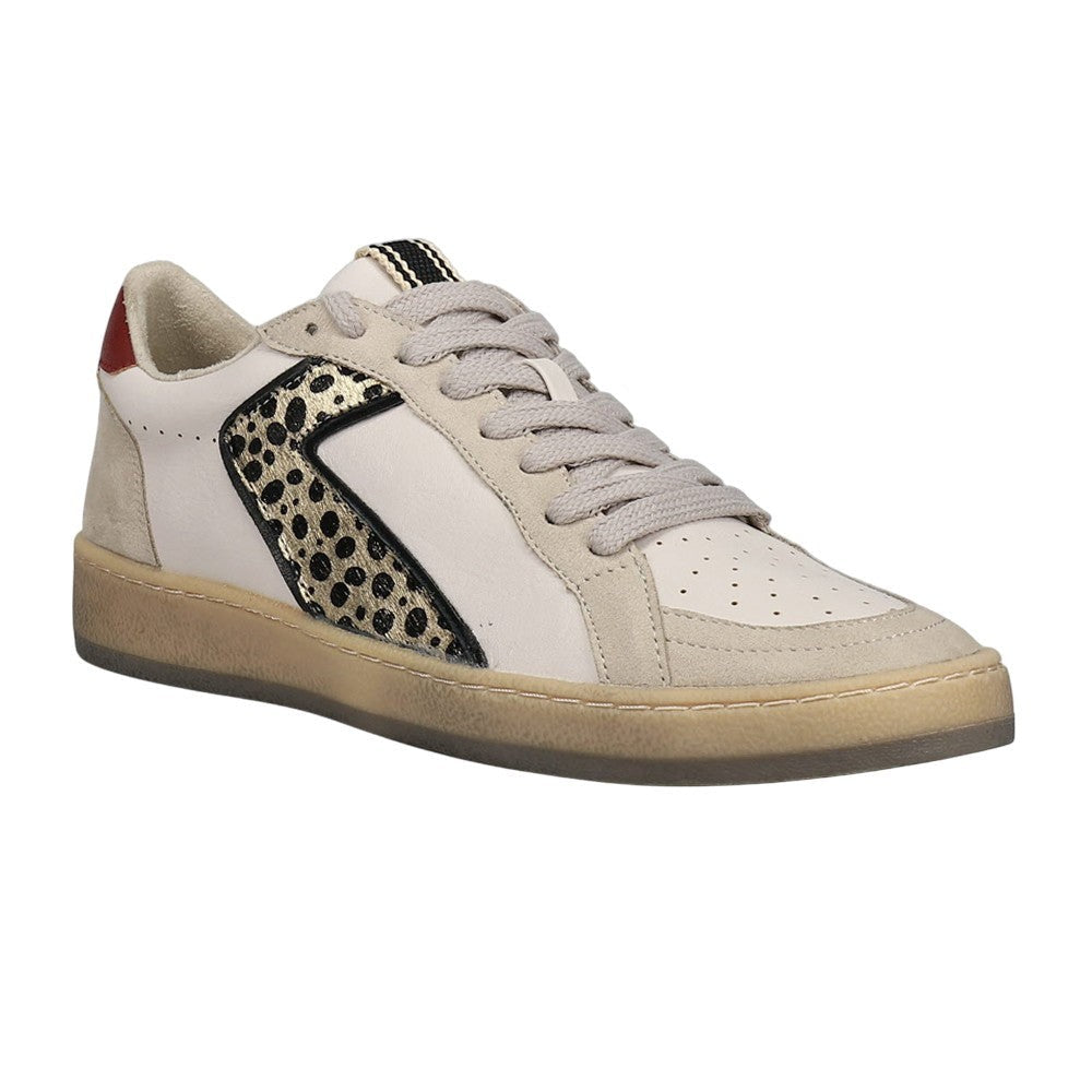 Salma Leopard Print Lace Up Sneakers