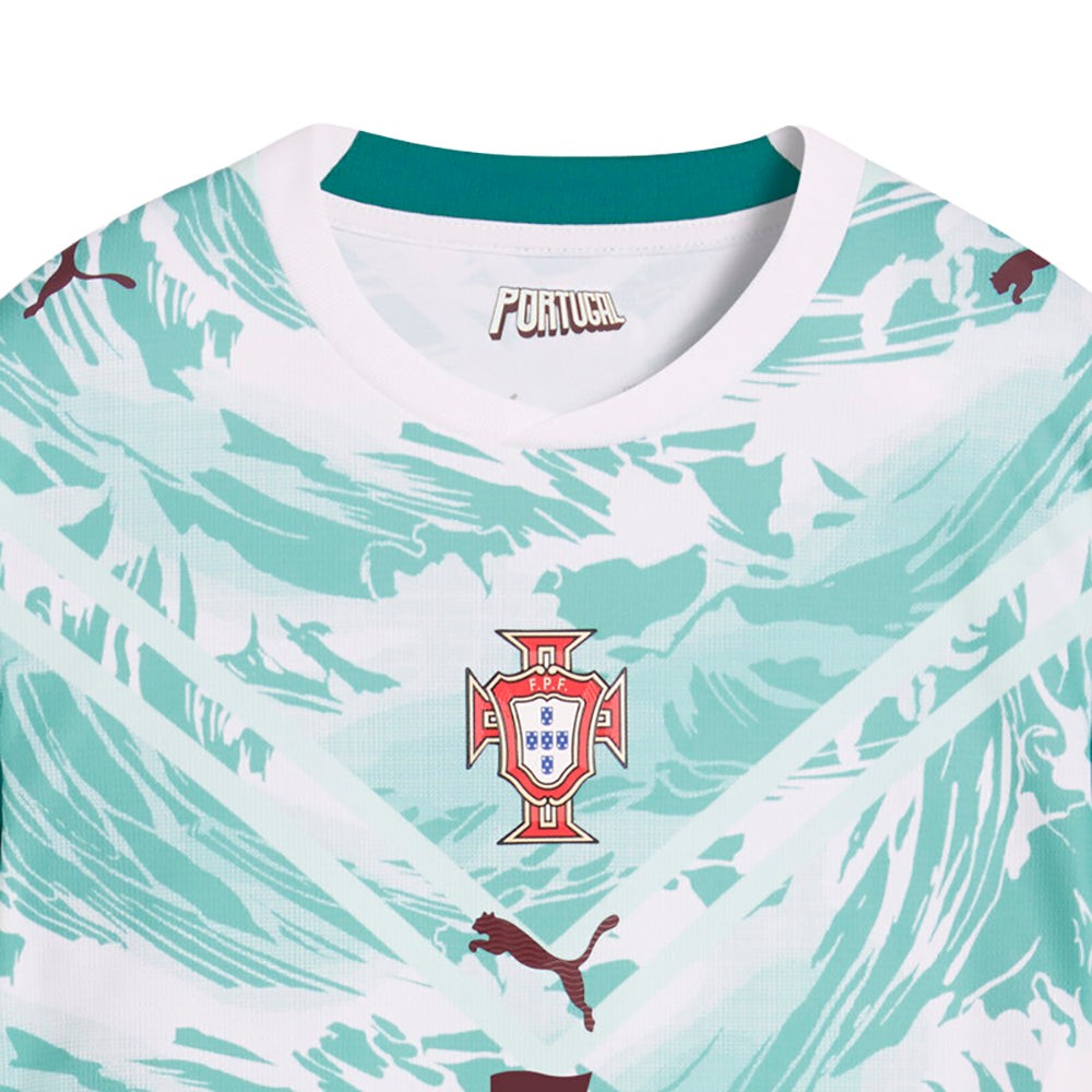 Portugal Away Ronaldo Crew Neck Short Sleeve Soccer Jersey (Youth)