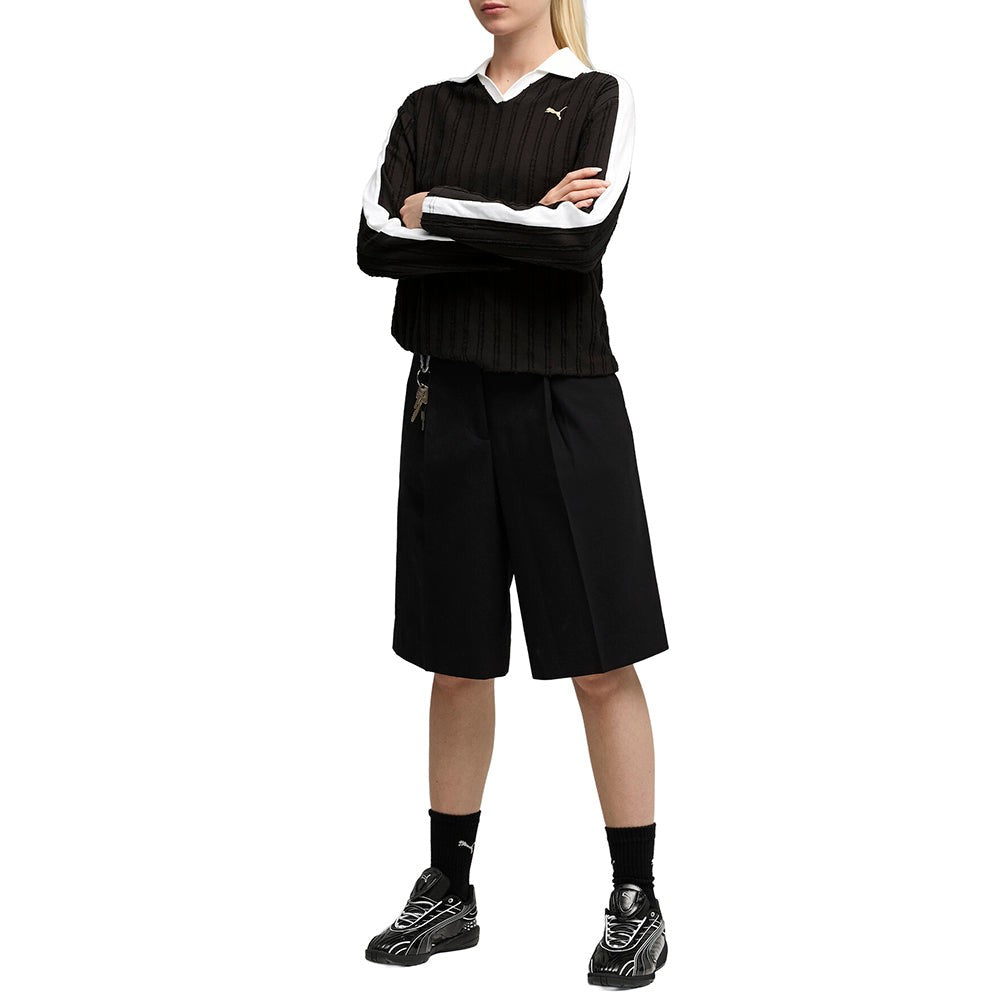 T7 Relaxed Long Sleeve Polo Shirt