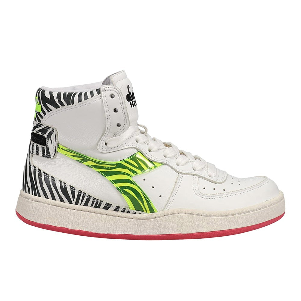 Mi Basket H Animalier Zebra High Top Sneakers