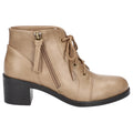 Becker Round Toe Lace Up Zippered Booties