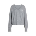 Essentials Knit V-Neck Sweatshirt Long Sleeve