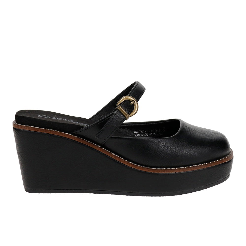 Me Time Mary Jane Wedge Clogs