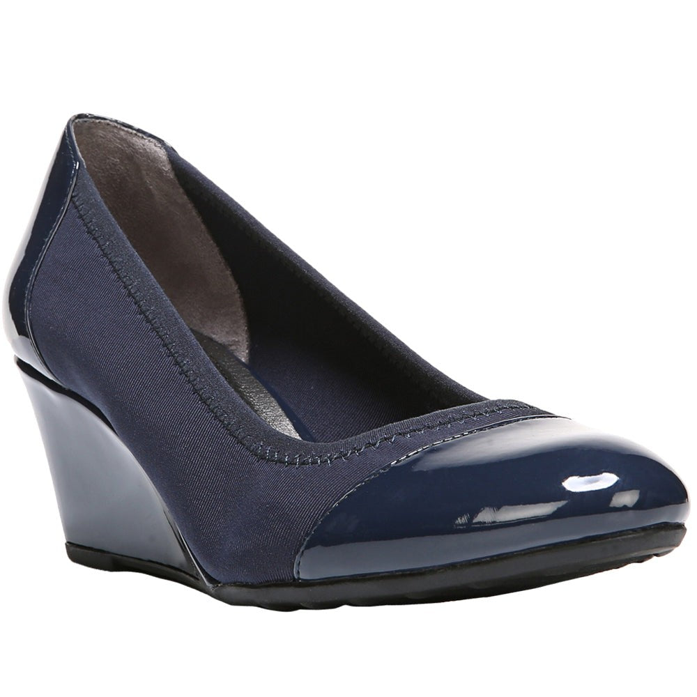 Juliana Round Toe Wedge Pumps