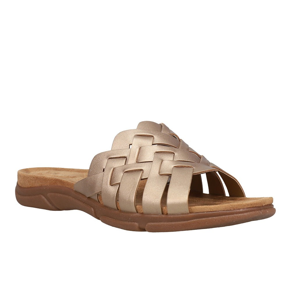 Marsha Metallic Slide Sandals
