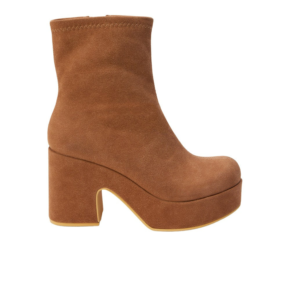 Dalton Platform Round Toe Zippered Booties