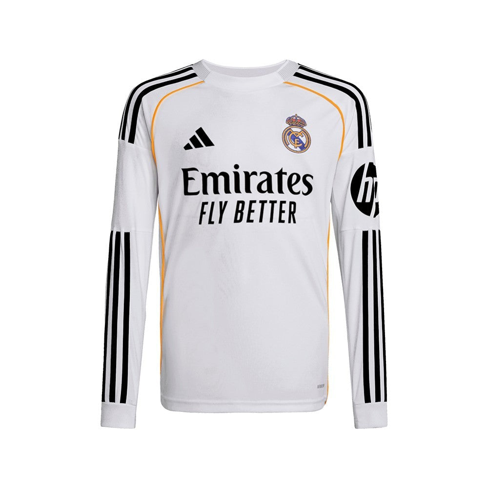 Real Madrid Long Sleeve Home Jersey