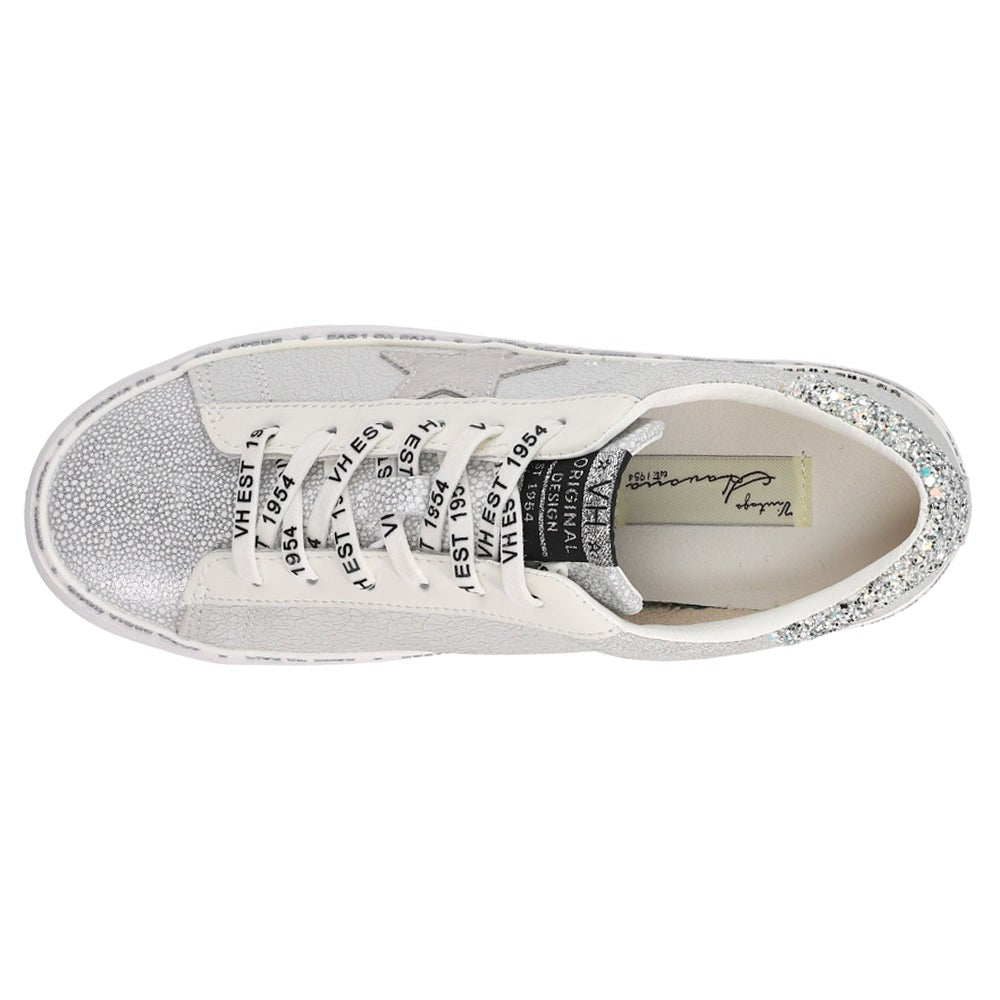 Dalya Glitter Wedge Lace Up Sneakers